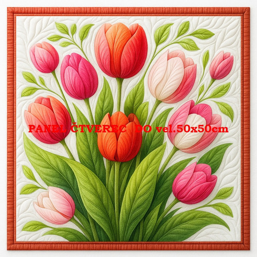 Bavlněný panel - varianty velikostí / 10 x 10cm — foto 1