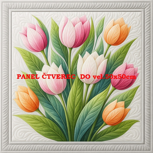 Bavlněný panel - varianty velikostí / 10 x 10cm — foto 1