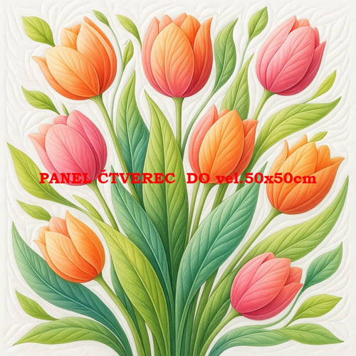 Bavlněný panel - varianty velikostí / 10 x 10cm — foto 1
