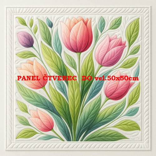 Bavlněný panel - varianty velikostí / 10 x 10cm — foto 1