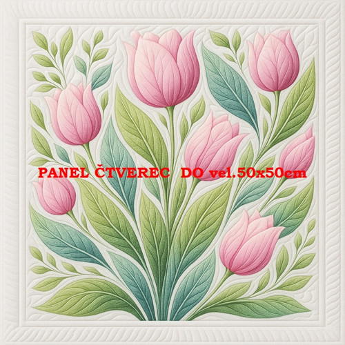 Bavlněný panel - varianty velikostí / 10 x 10cm