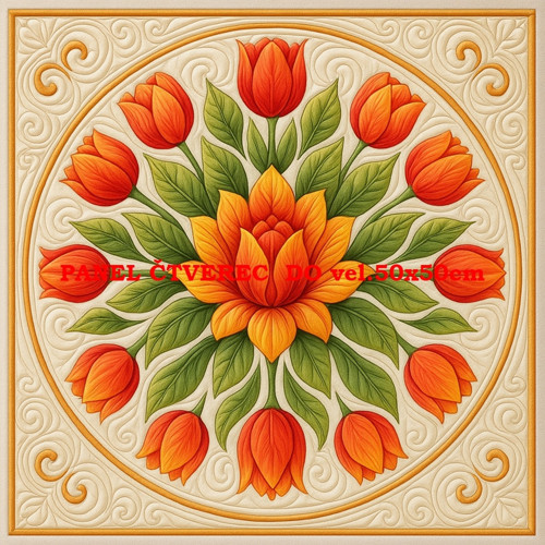 Bavlněný panel - varianty velikostí / 10 x 10cm — foto 1