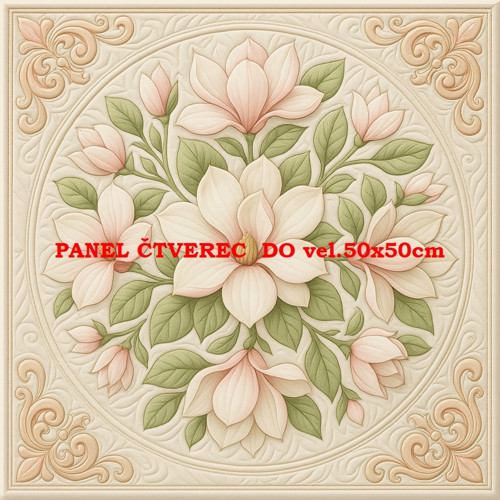 Bavlněný panel - varianty velikostí / 10 x 10cm