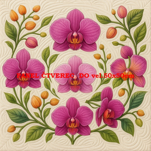 Bavlněný panel - varianty velikostí / 10 x 10cm