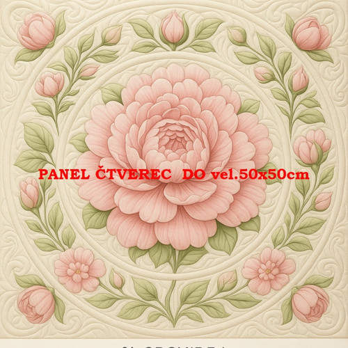 Bavlněný panel - varianty velikostí / 10 x 10cm — foto 1