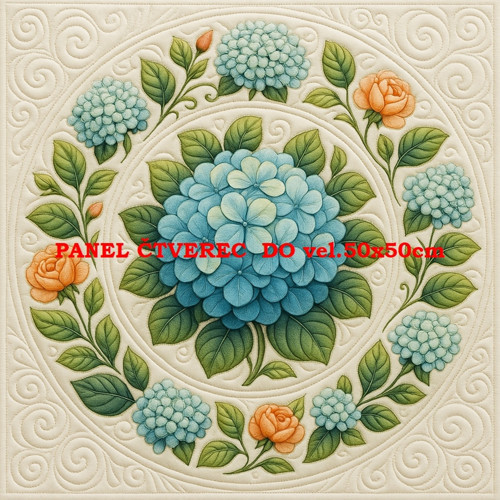 Bavlněný panel - varianty velikostí / 10 x 10cm
