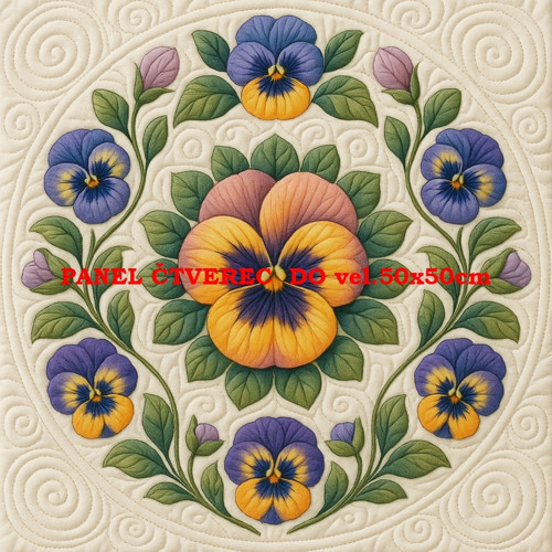 Bavlněný panel - varianty velikostí / 10 x 10cm