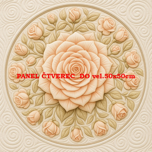 Bavlněný panel - varianty velikostí / 10 x 10cm