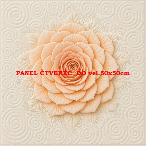 Bavlněný panel - varianty velikostí / 10 x 10cm