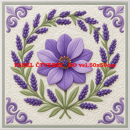 Bavlněný panel - varianty velikostí / 10 x 10cm