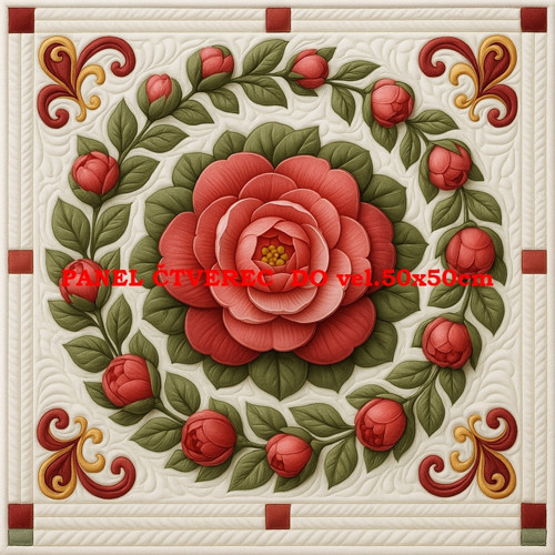 Bavlněný panel - varianty velikostí / 10 x 10cm