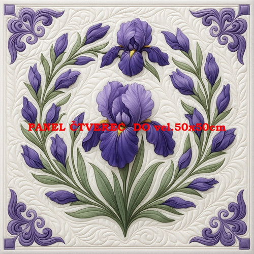 Bavlněný panel - varianty velikostí / 10 x 10cm