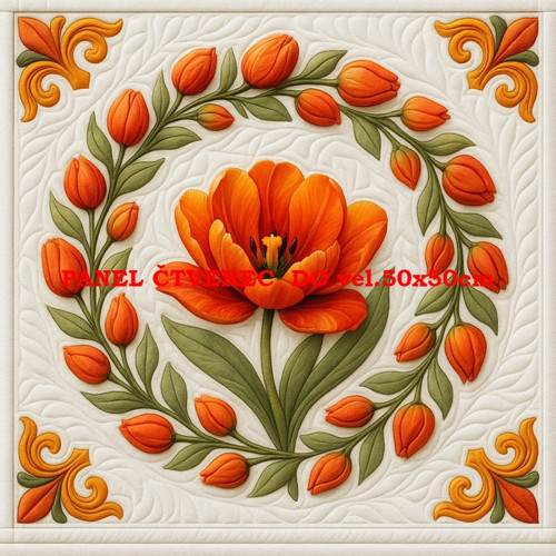 Bavlněný panel - varianty velikostí / 10 x 10cm