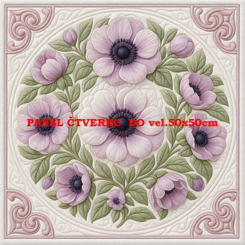Bavlněný panel - varianty velikostí / 10 x 10cm