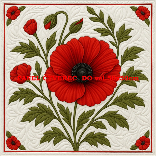 Bavlněný panel - varianty velikostí / 10 x 10cm