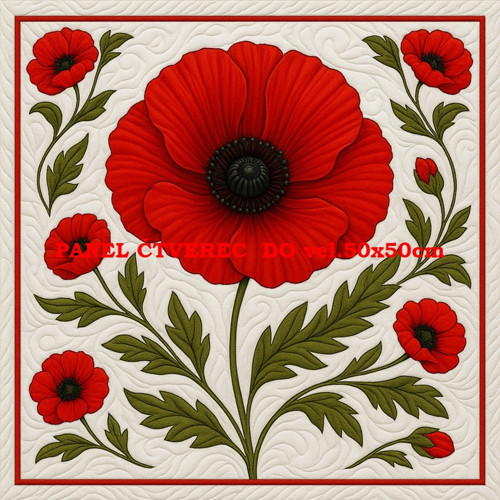Bavlněný panel - varianty velikostí / 10 x 10cm
