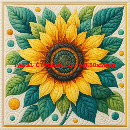 Bavlněný panel - varianty velikostí / 10 x 10cm