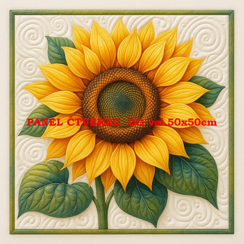 Bavlněný panel - varianty velikostí / 10 x 10cm