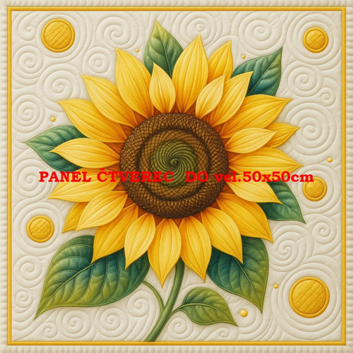 Bavlněný panel - varianty velikostí / 10 x 10cm