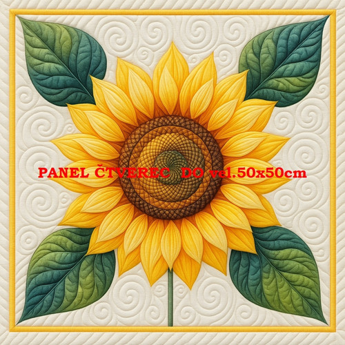 Bavlněný panel - varianty velikostí / 10 x 10cm