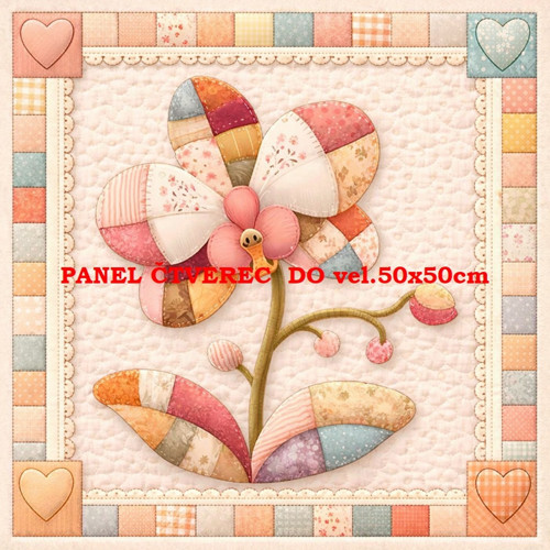 Bavlněný panel - varianty velikostí / 10 x 10cm