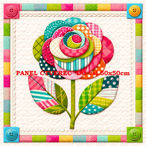 Bavlněný panel - varianty velikostí / 10 x 10cm — foto 1