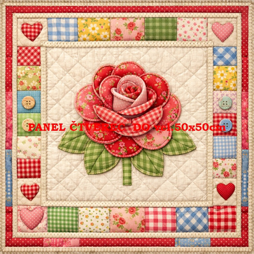 Bavlněný panel - varianty velikostí / 10 x 10cm — foto 1
