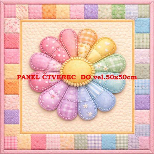 Bavlněný panel - varianty velikostí / 10 x 10cm