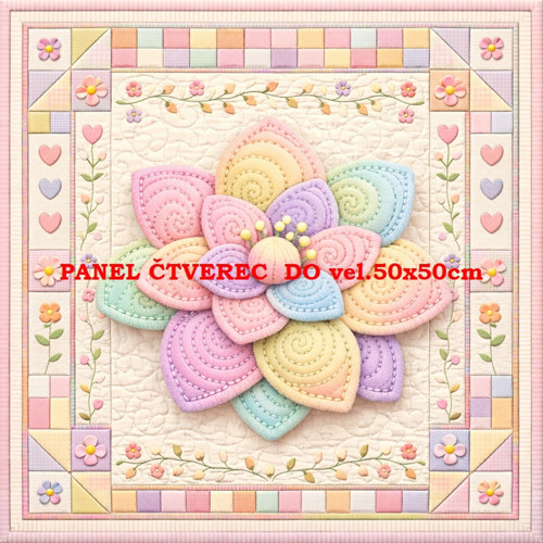 Bavlněný panel - varianty velikostí / 10 x 10cm