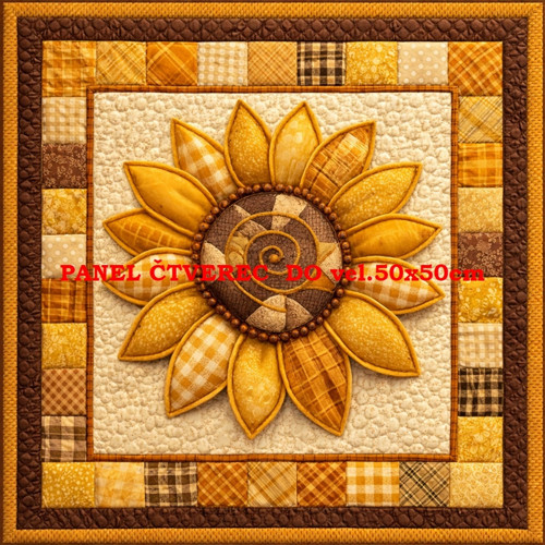 Bavlněný panel - varianty velikostí / 10 x 10cm