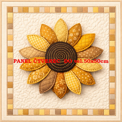 Bavlněný panel - varianty velikostí / 10 x 10cm — foto 1