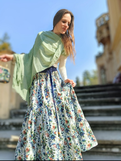 Boho Sukýnka Kaskádovitá — foto 1