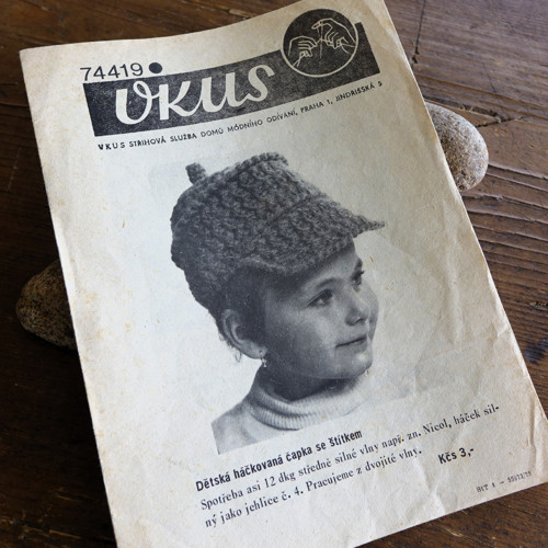VKUS 74419 ... pletená dětská čapka — foto 1