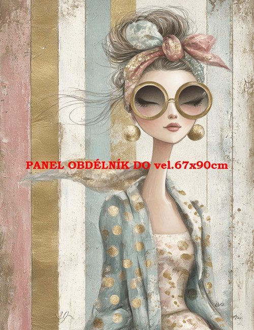 Bavlněný panel 7x10 cm