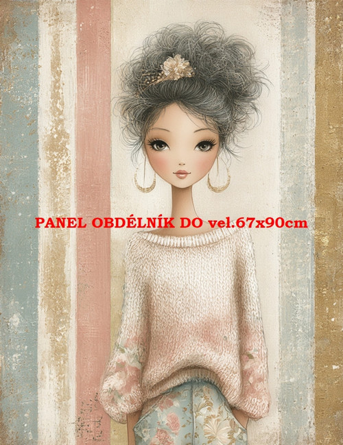 Bavlněný panel 7x10 cm