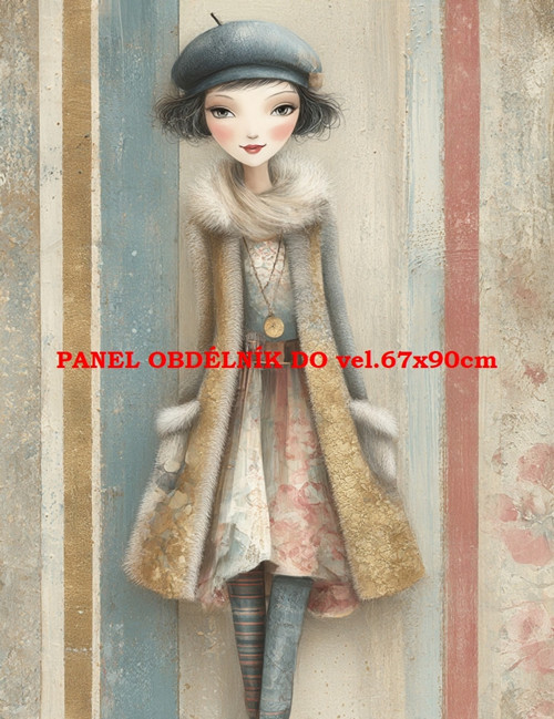Bavlněný panel 7x10 cm