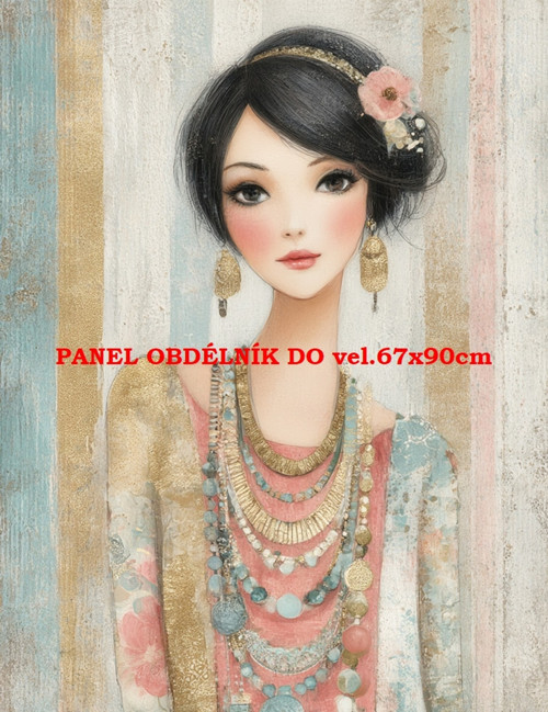 Bavlněný panel 7x10 cm