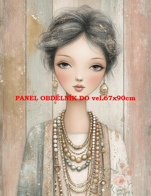 Bavlněný panel 7x10 cm