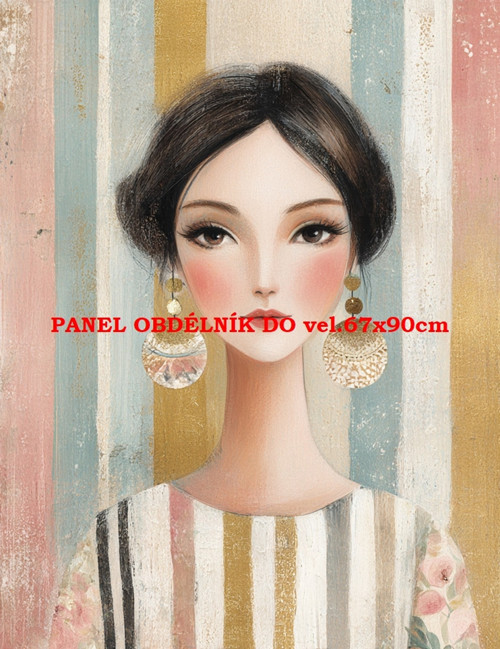 Bavlněný panel 7x10 cm