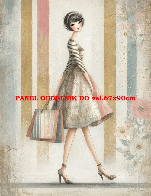 Bavlněný panel 7x10 cm