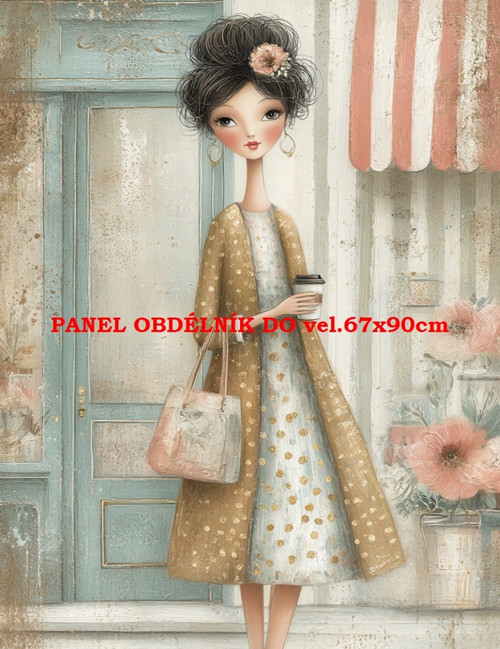 Bavlněný panel 7x10 cm