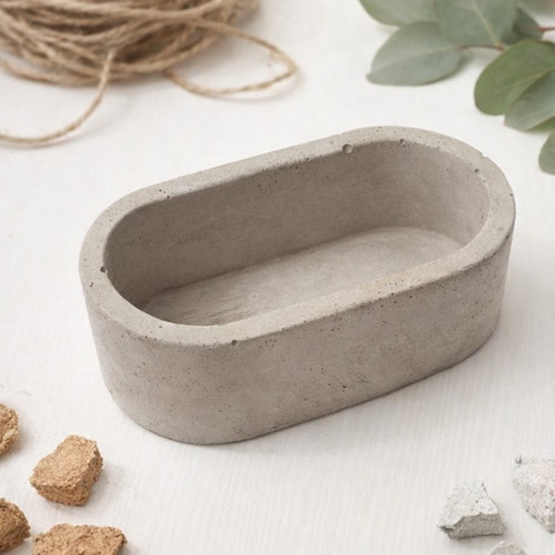 Designová betonová miska v minimalistickém stylu