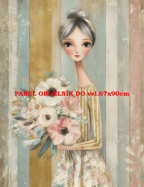 Bavlněný panel 7x10 cm