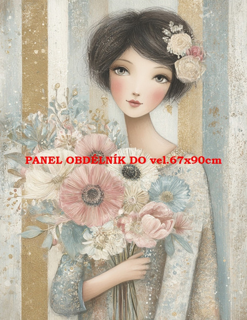 Bavlněný panel 7x10 cm