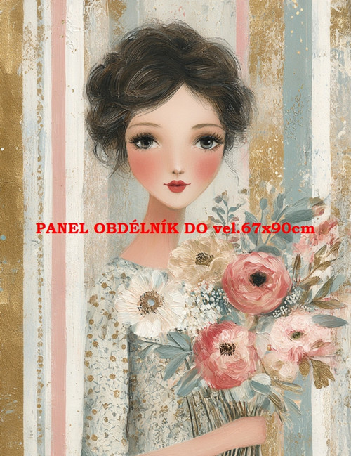 Bavlněný panel 7x10 cm