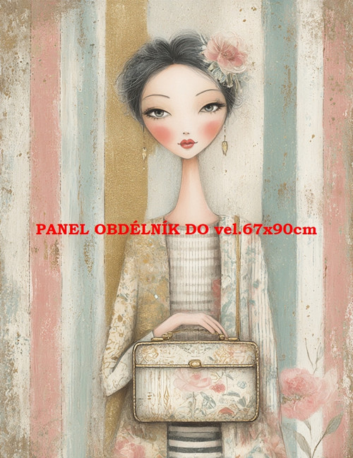 Bavlněný panel 7x10 cm