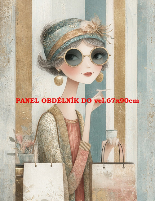 Bavlněný panel 7x10 cm