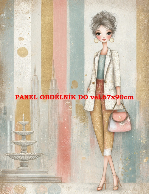 Bavlněný panel 7x10 cm
