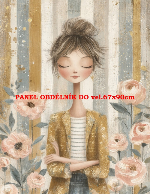 Bavlněný panel 7x10 cm
