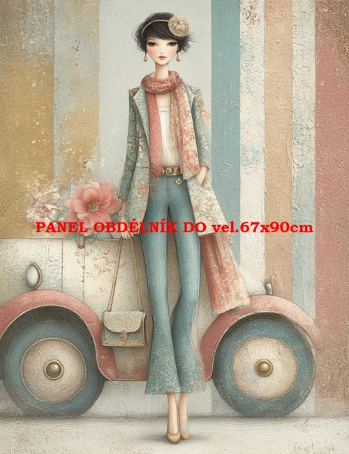 Bavlněný panel 7x10 cm — foto 1